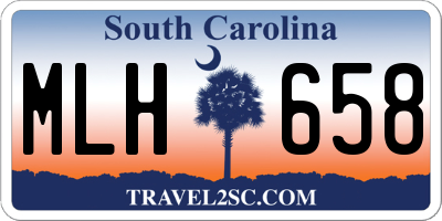 SC license plate MLH658