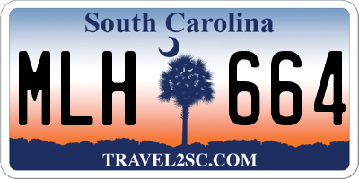 SC license plate MLH664