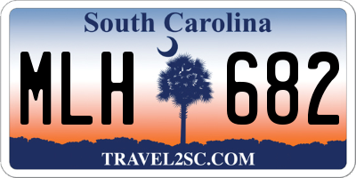 SC license plate MLH682