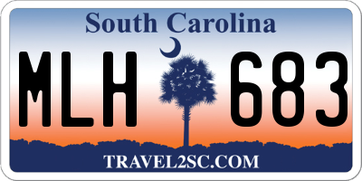 SC license plate MLH683