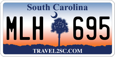 SC license plate MLH695