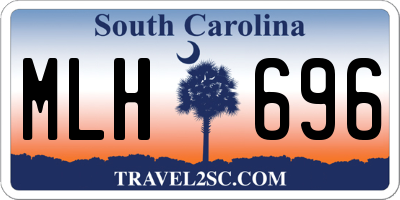 SC license plate MLH696