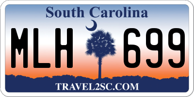SC license plate MLH699