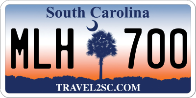 SC license plate MLH700