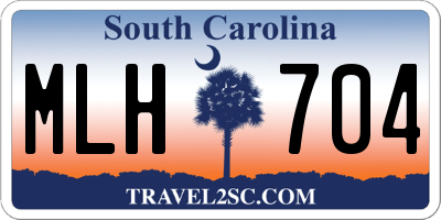 SC license plate MLH704