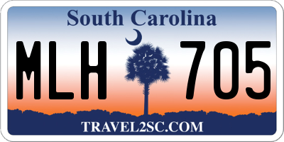 SC license plate MLH705