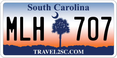 SC license plate MLH707