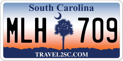 SC license plate MLH709