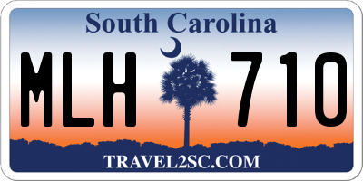 SC license plate MLH710