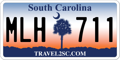 SC license plate MLH711