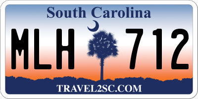 SC license plate MLH712