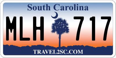 SC license plate MLH717
