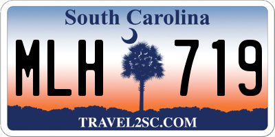 SC license plate MLH719