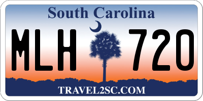 SC license plate MLH720