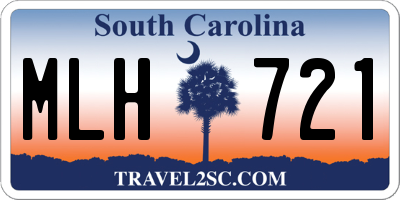 SC license plate MLH721