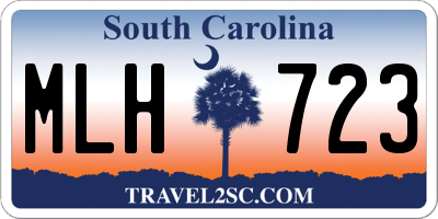 SC license plate MLH723