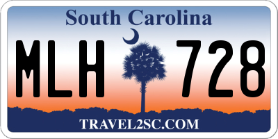 SC license plate MLH728