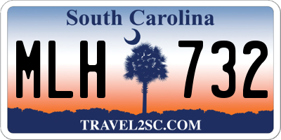 SC license plate MLH732