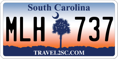 SC license plate MLH737