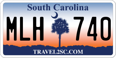 SC license plate MLH740