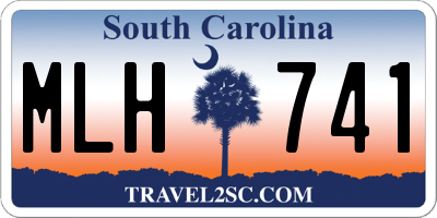 SC license plate MLH741