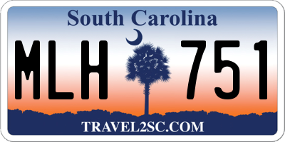 SC license plate MLH751