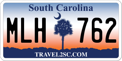 SC license plate MLH762