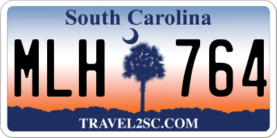 SC license plate MLH764