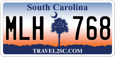 SC license plate MLH768