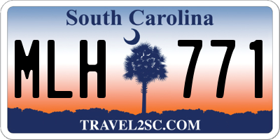 SC license plate MLH771
