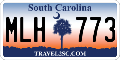 SC license plate MLH773