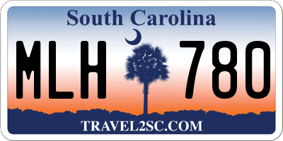 SC license plate MLH780