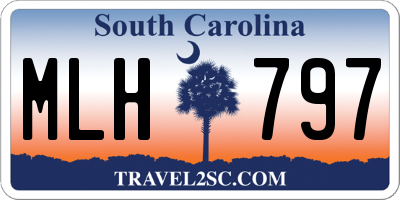SC license plate MLH797
