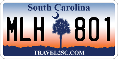 SC license plate MLH801