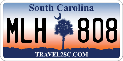 SC license plate MLH808