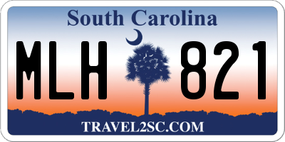 SC license plate MLH821