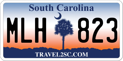 SC license plate MLH823