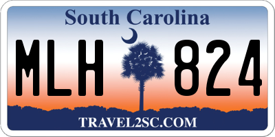 SC license plate MLH824
