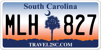 SC license plate MLH827