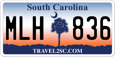 SC license plate MLH836