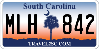 SC license plate MLH842