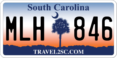 SC license plate MLH846