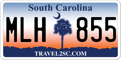 SC license plate MLH855