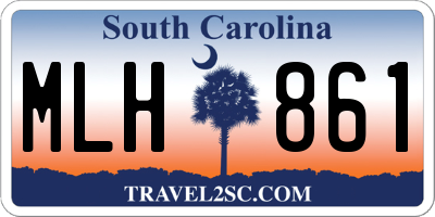 SC license plate MLH861