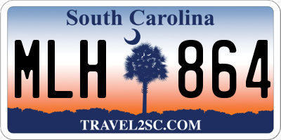SC license plate MLH864