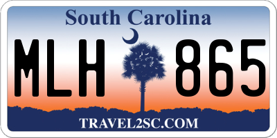 SC license plate MLH865