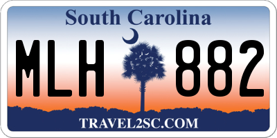 SC license plate MLH882