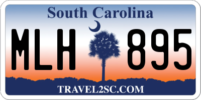 SC license plate MLH895