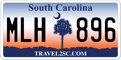 SC license plate MLH896