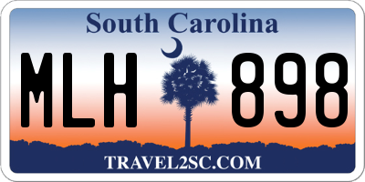 SC license plate MLH898
